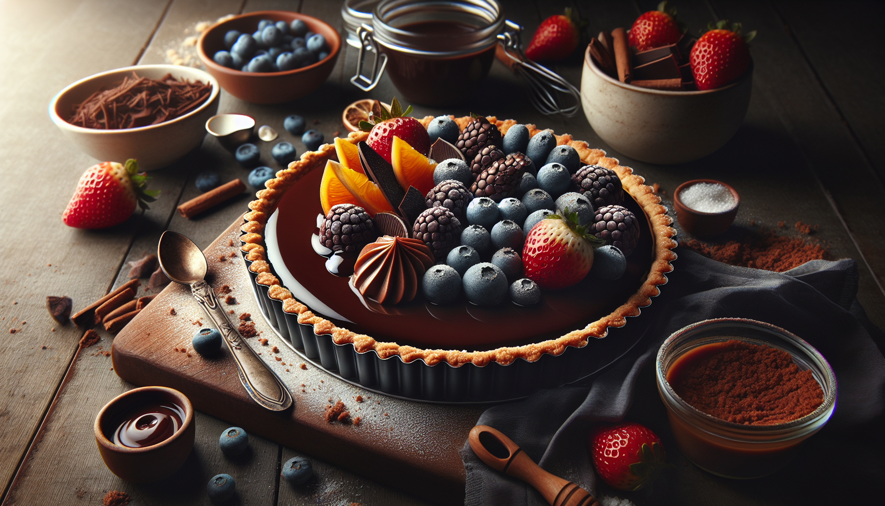 crostata di cioccolato